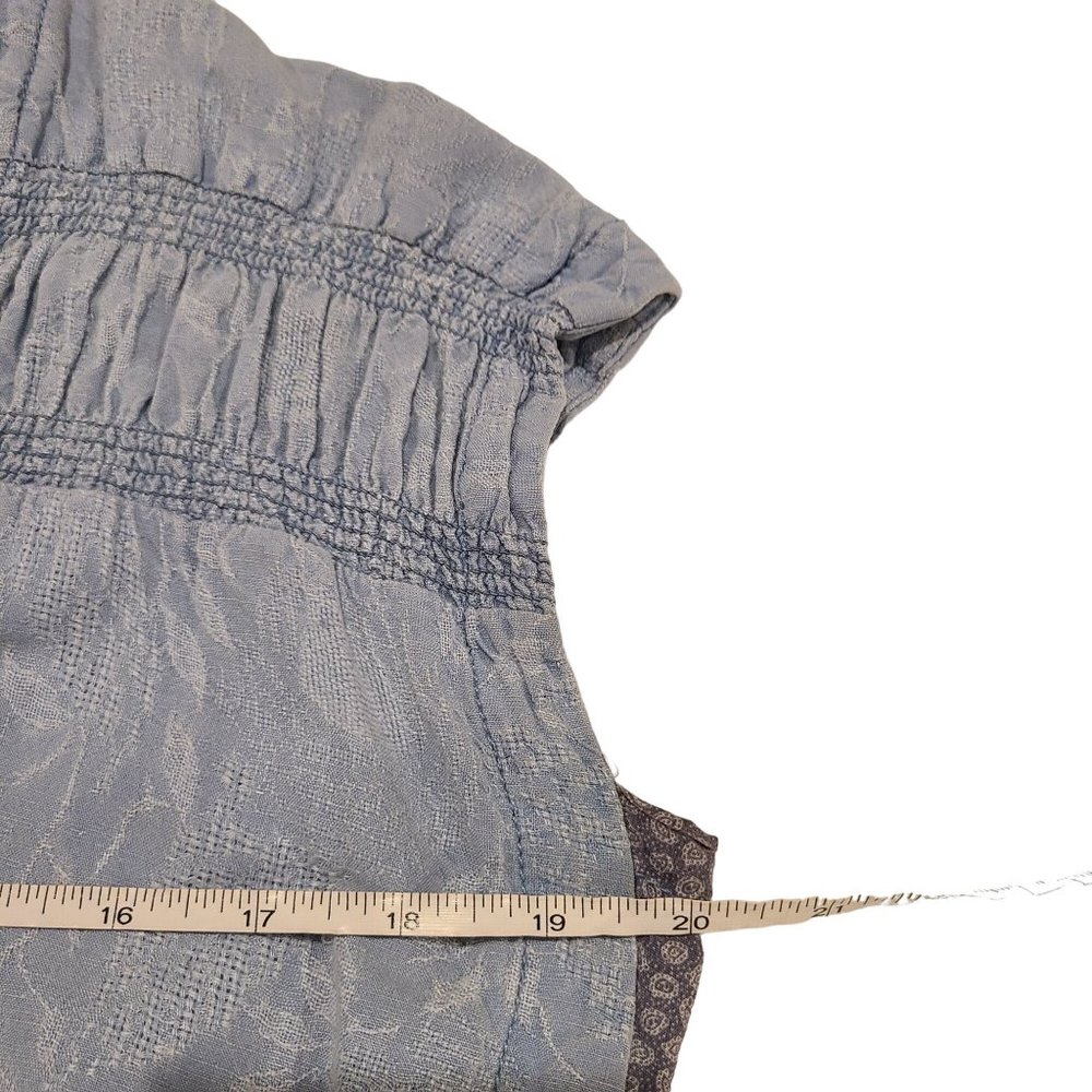 Maeve Chambray Linen Blend Mini Dress Women's Size XS - Picture 9 of 10